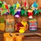 12 Piece Luau Party Decor Set 9.8 ft Hawaiian Tropical Hibiscus Garland Party Decoration Hawaii Paper Tiki Lanterns Tropical Birds Honeycomb Cutouts for Summer Birthday Hawaiian Themed Parties